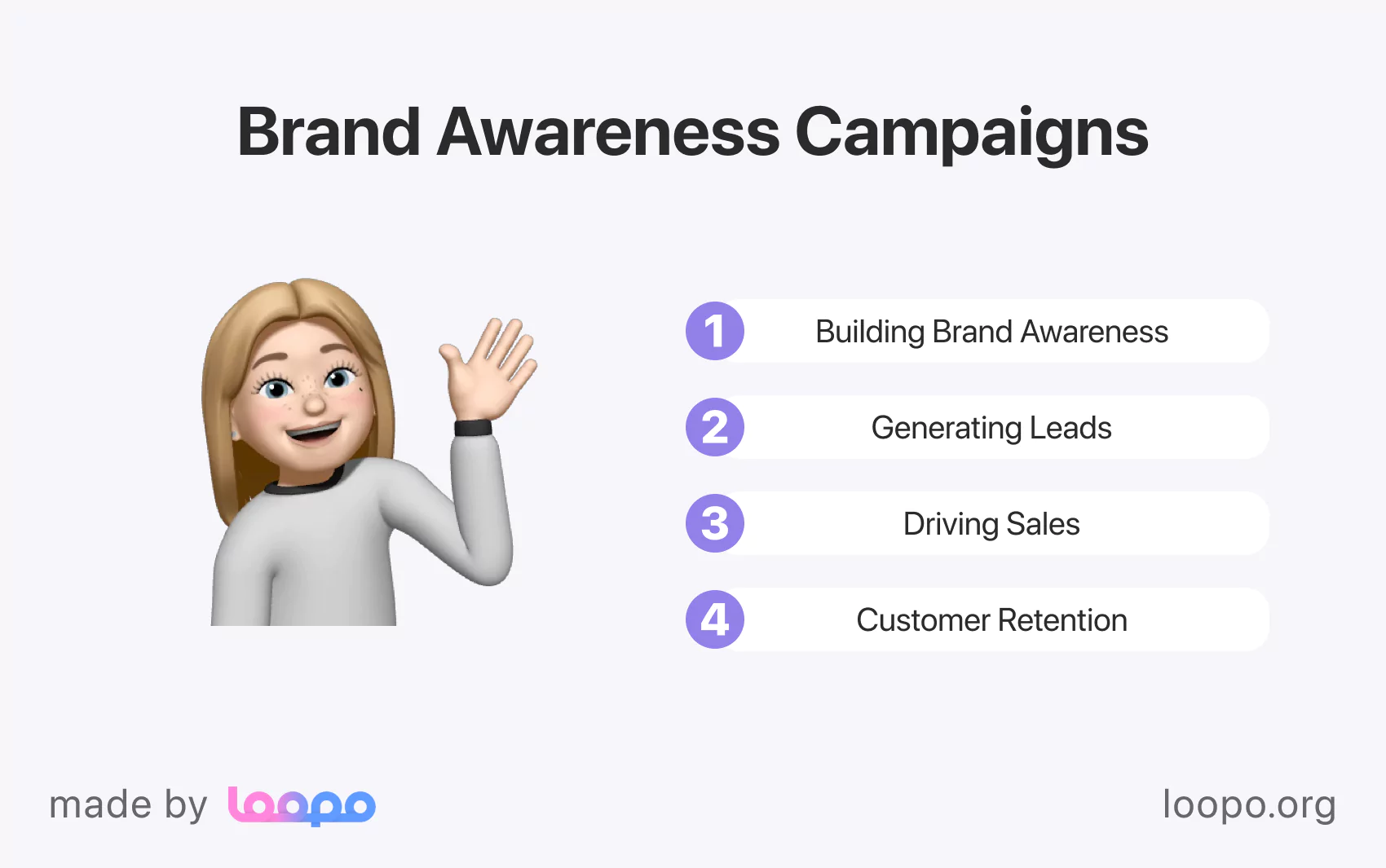 Brand awareness campaign visuals