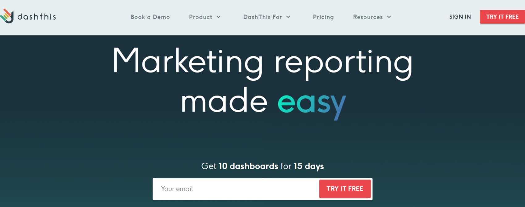 DashThis is one of the tools for inbound marketing