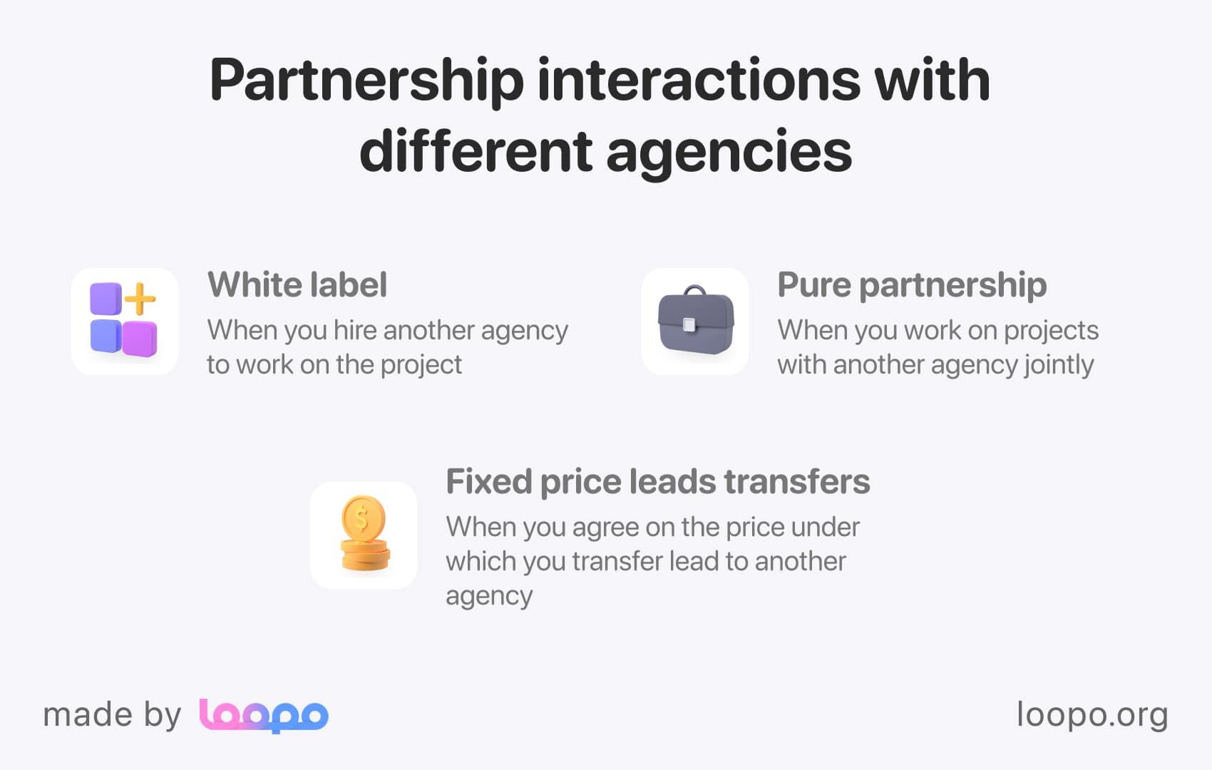 Benefit of partnership with other agency