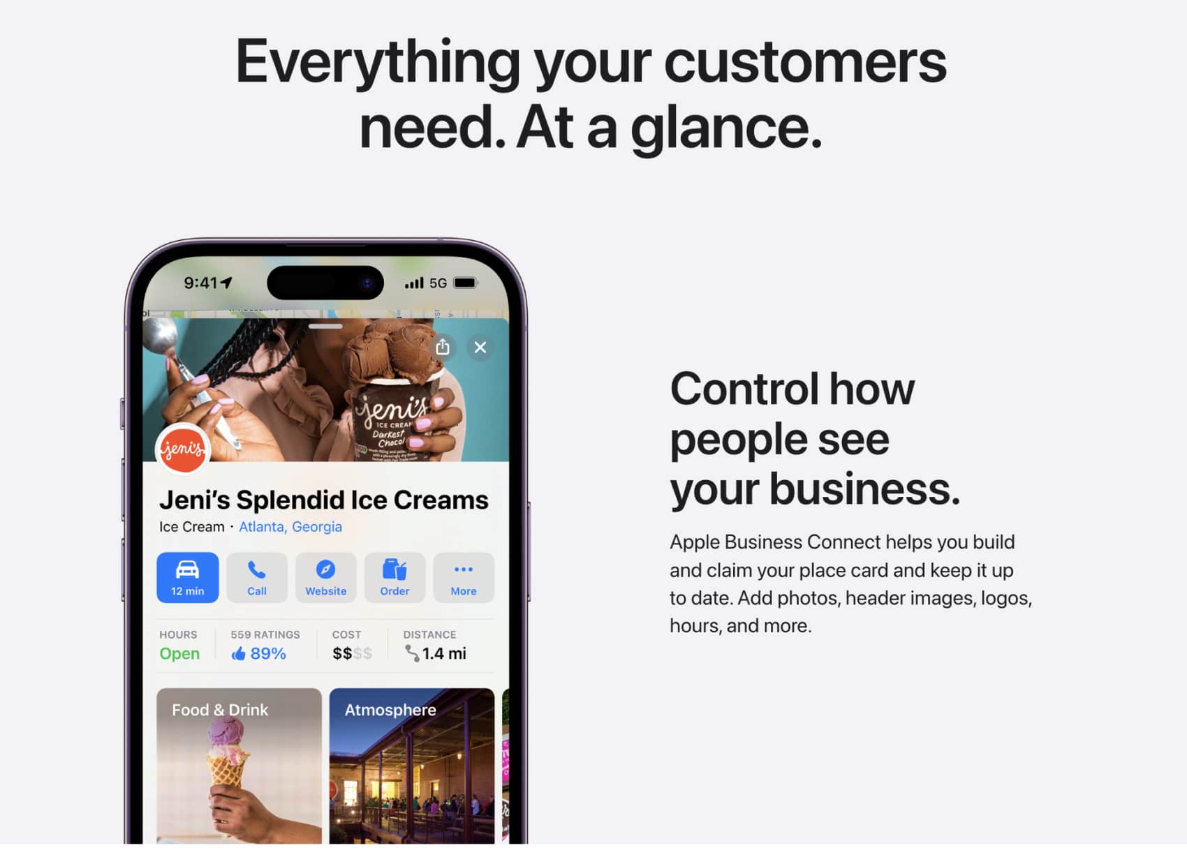What Apple Business Connect offers